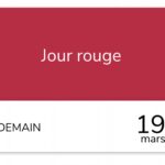 Image montrant le 4e jour rouge Tempo ce jeudi 19 mars 2026.