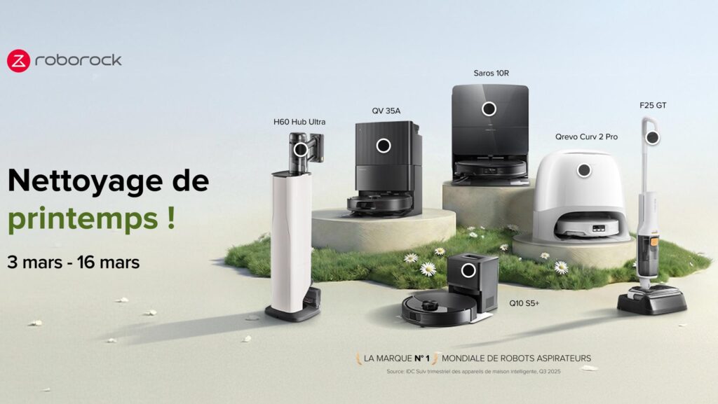 Offres de printemps Roborock chez Amazon
