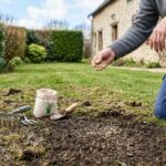 Pelouse âbimée : regarnissage au printemps avec semis de graines de gazon