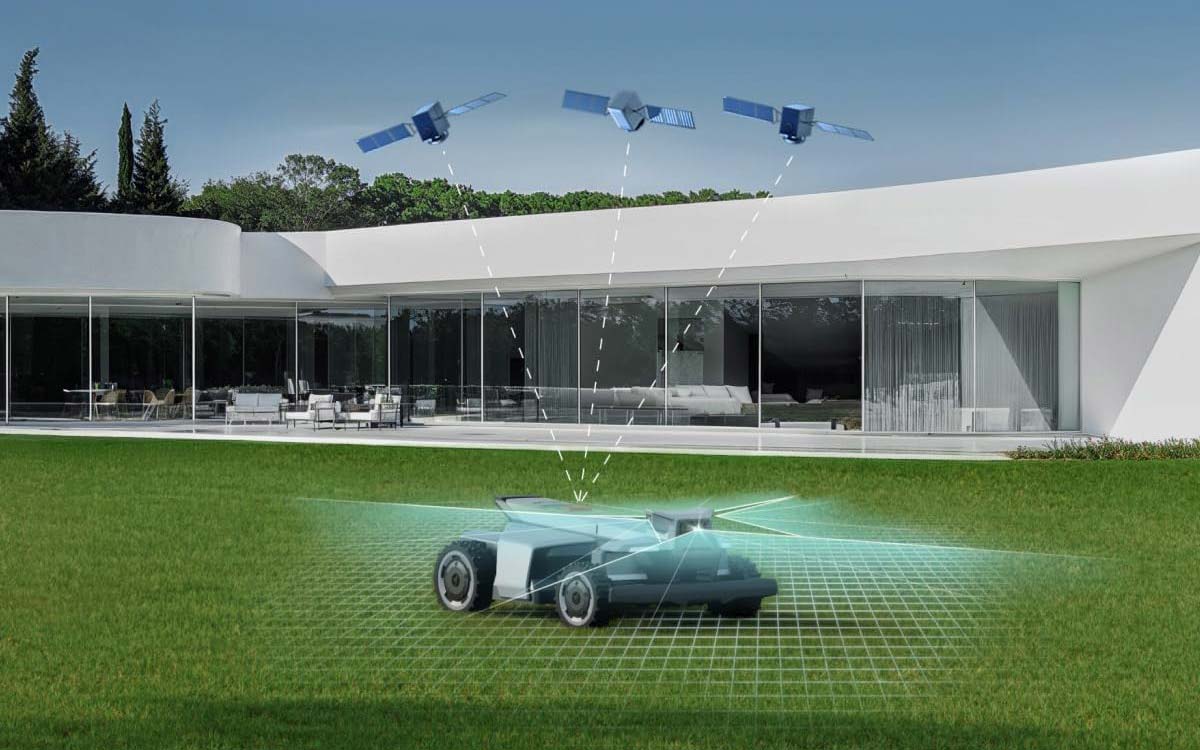 Segway Navimow X420 navigation EFLS RTK précision centimétrique robot tondeuse