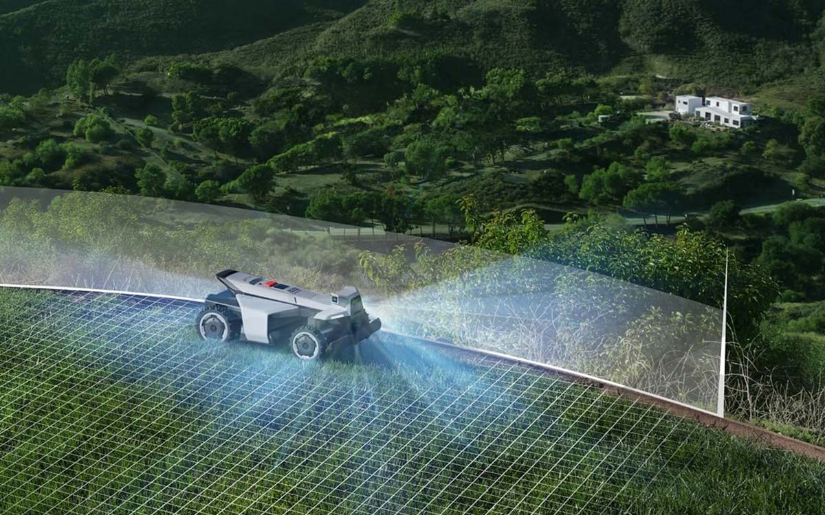 Segway Navimow X420 cartographie main libre GeoSketch smartphone délimitation terrain