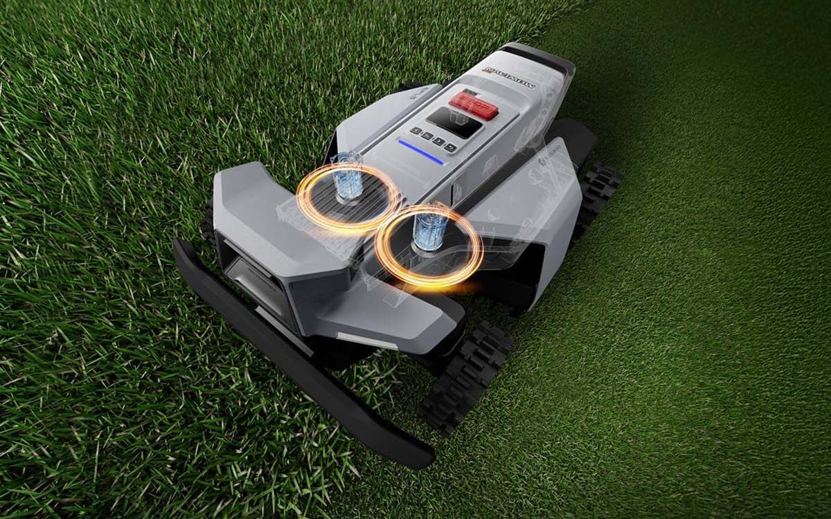 Segway Navimow X420 double disque coupe réglable 25 à 95 mm hauteur tonte