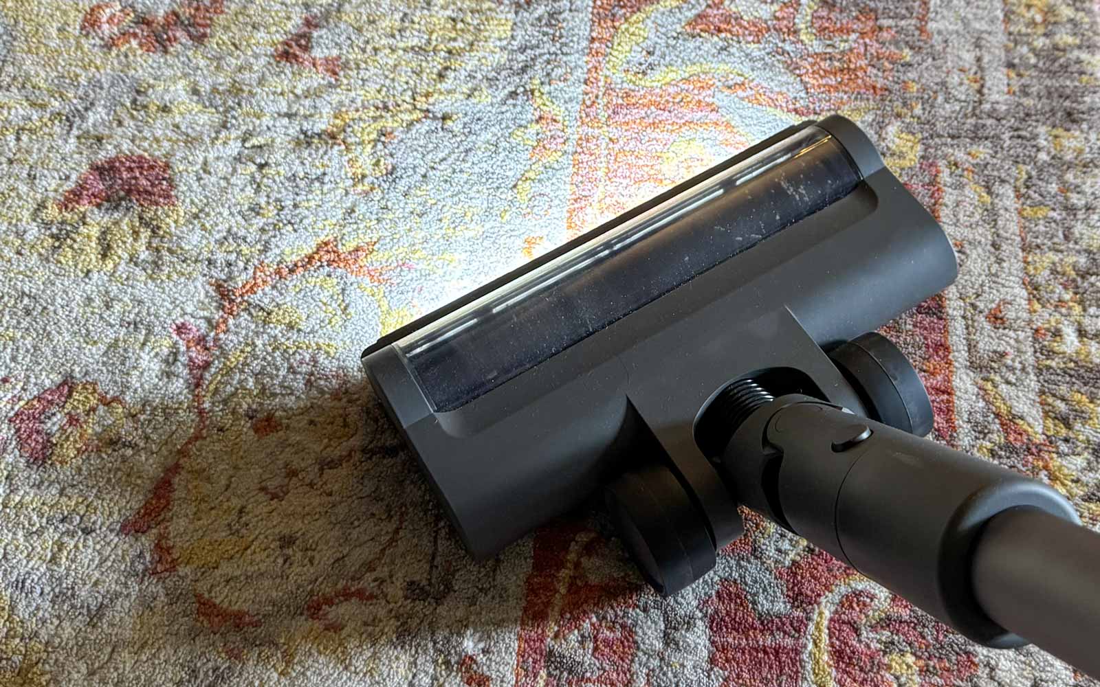 Test d’aspiration du Xiaomi Vacuum Cleaner G30 Max sur tapis en laboratoire