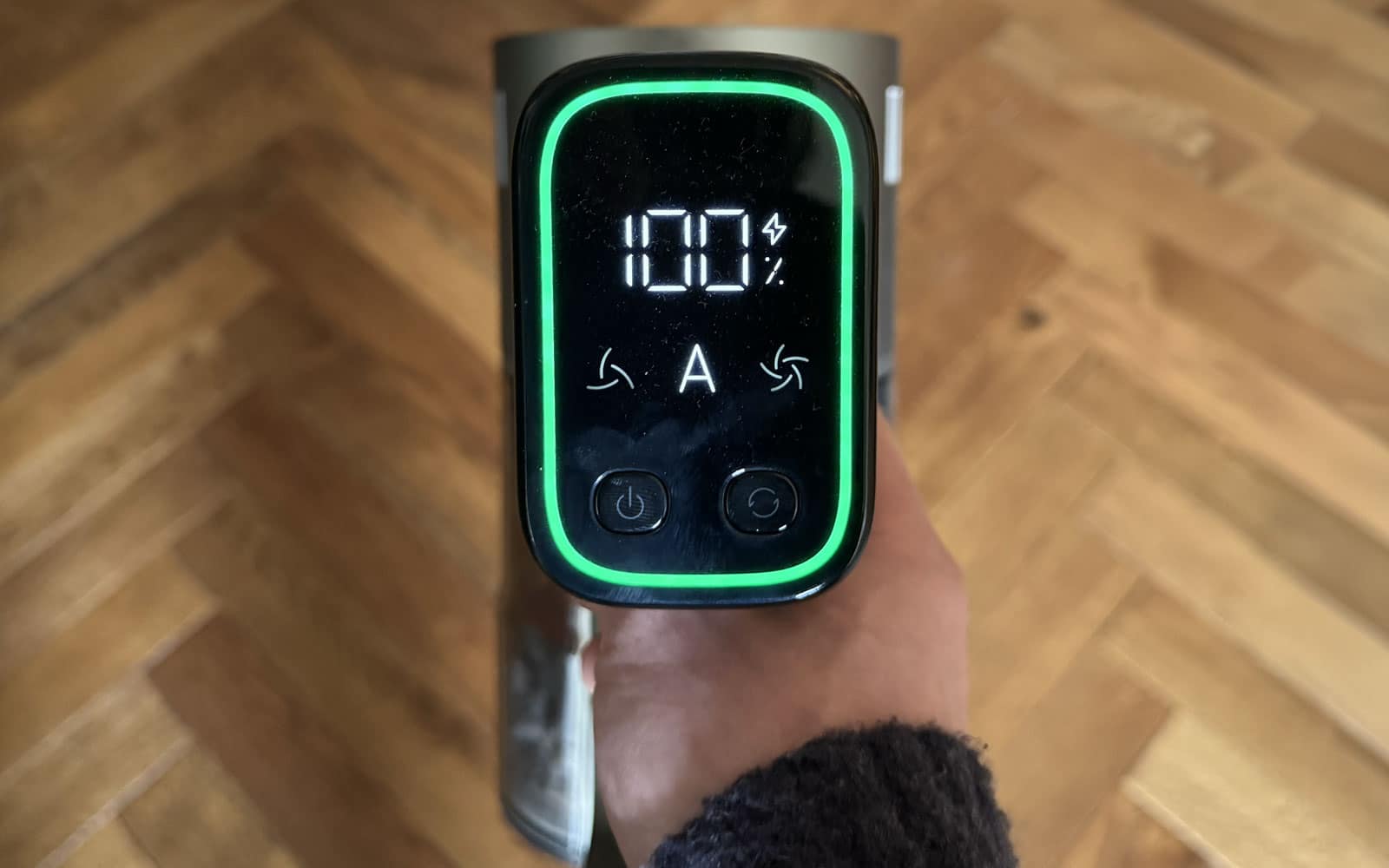 Écran de contrôle du Xiaomi Vacuum Cleaner G30 Max avec modes Éco, Auto et Max