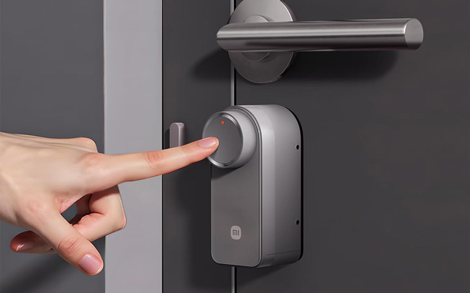 Serrure connectée Xiaomi avec clavier et module intérieur