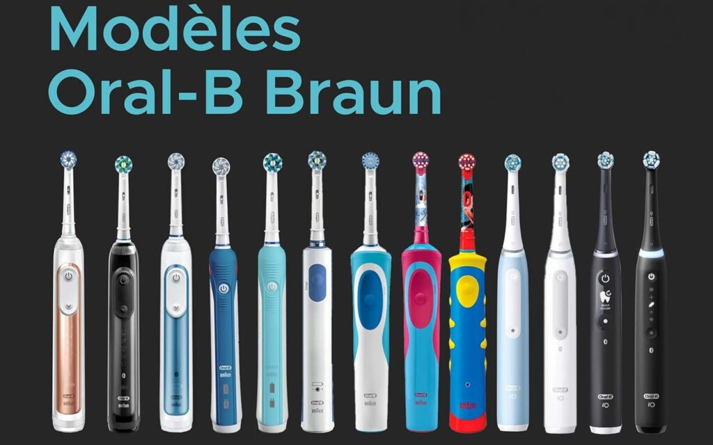 modèles de brosses à dents électriques Oral-B Braun compatibles avec chargeur mural ProofVision TBCharger