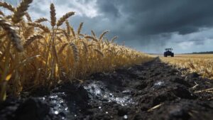 Champ de blé en France exposé à la contamination au cadmium. Comment réduire l'exposition des Français ?