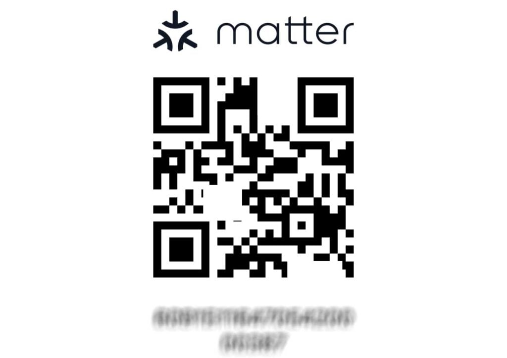 Capture d’écran de l’application Dreame montrant le menu avancé Matter avec le QR code et le code d’activation nécessaires pour connecter le robot à Apple Maison.