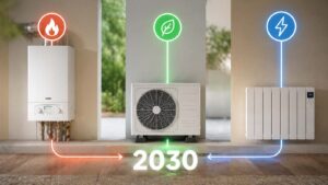 Comparatif chauffage gaz, pompe à chaleur et radiateurs électriques, choix du meilleur système d’ici 2030