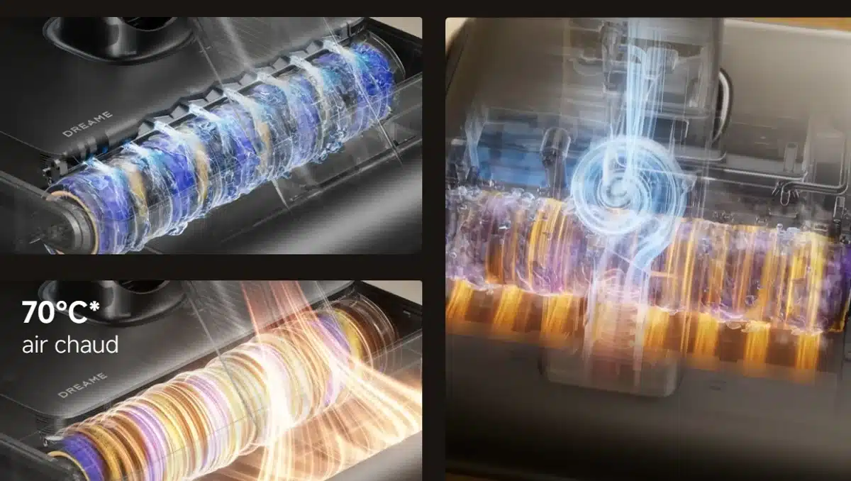 La station auto-nettoyante du Dreame Z30 Pro Aqua-A