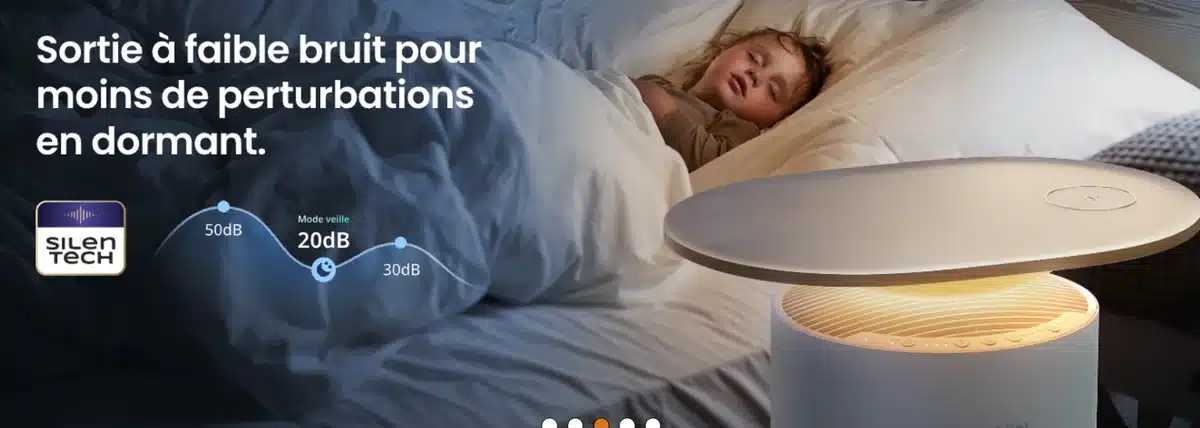 Mode nuit sur le SwitchBot Air Purifier Table