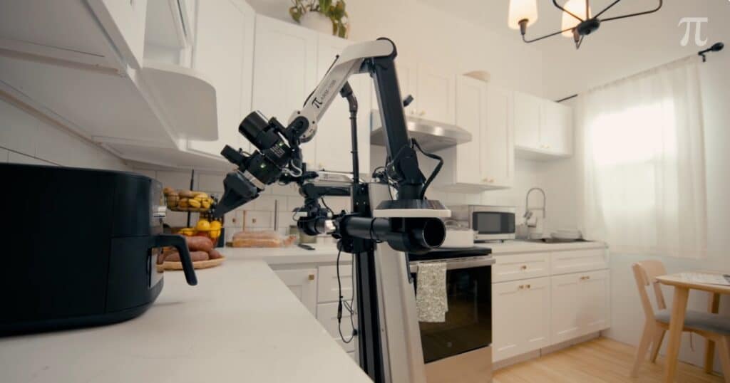 Physical Intelligence dévoile π0.7, un modèle capable de guider des robots sur des tâches inconnues. Une avancée majeure vers des robots plus autonomes.