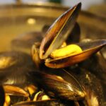 Casserole remplie de moules, illustrant le rappel sanitaire des moules de l'île Dumet commercialisées par les magasins U.