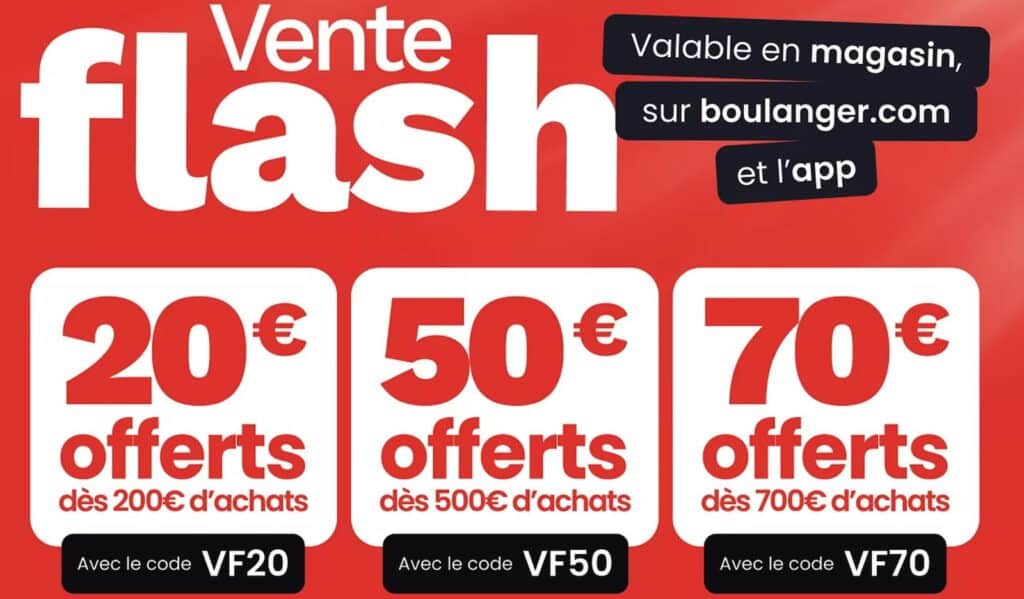Ventes Flash Boulanger