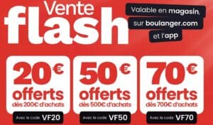 Ventes Flash Boulanger