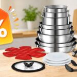 Batterie de cuisine complète Tefal Ingenio Emotion 20 pièces en inox