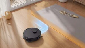 Application du Dreame L50 Ultra AE affichant une zone interdite évitée par le robot aspirateur