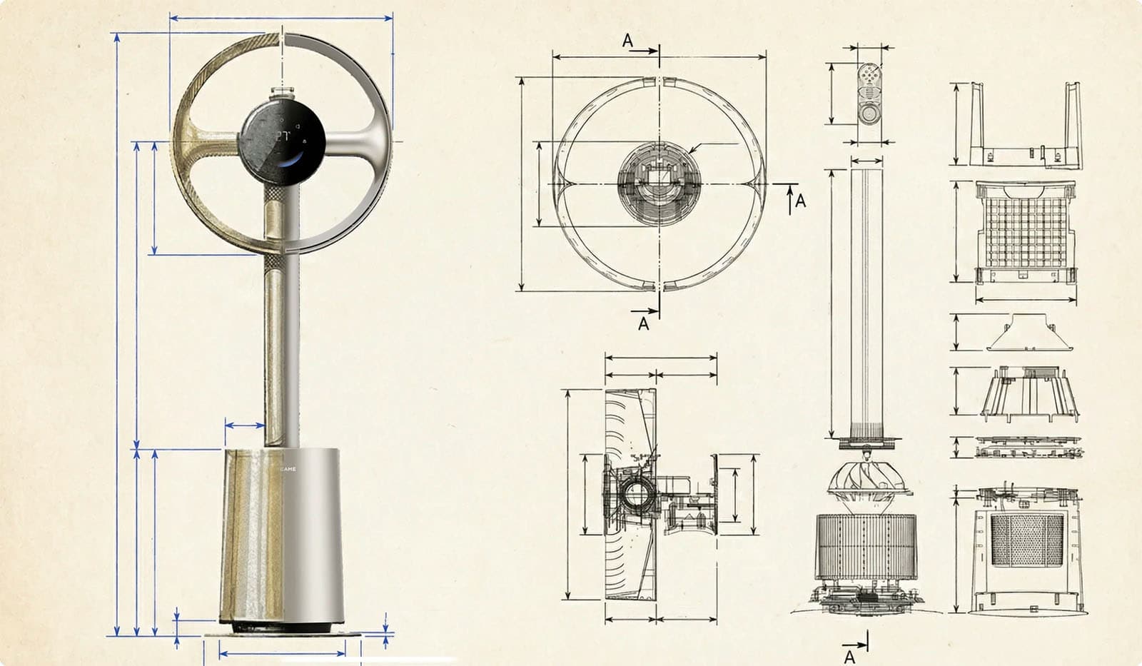Dreame MF10 : le ventilateur design