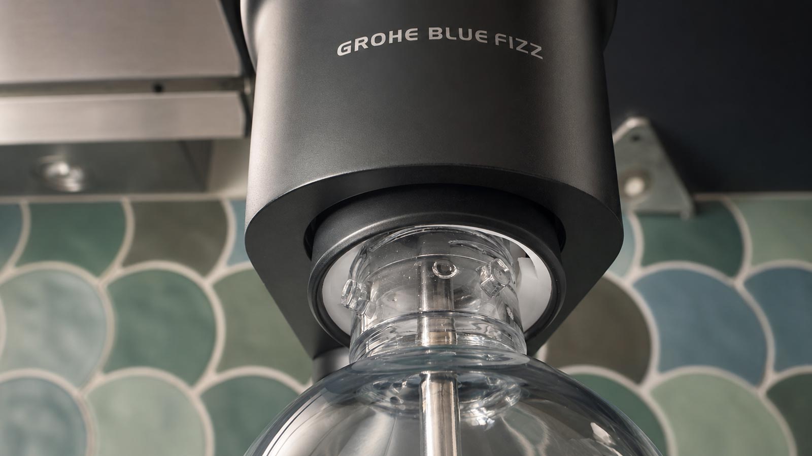 Système de fixation de la bouteille de la Grohe Blue Fizz Premium