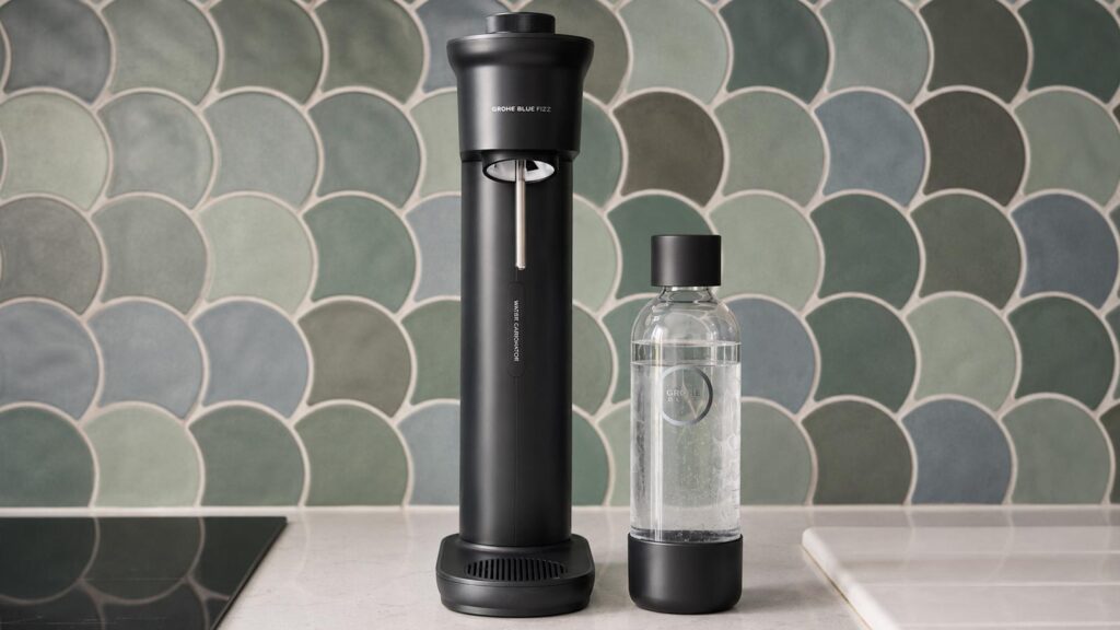 Machine à eau gazeuse Grohe Blue Fizz Premium avec sa bouteille