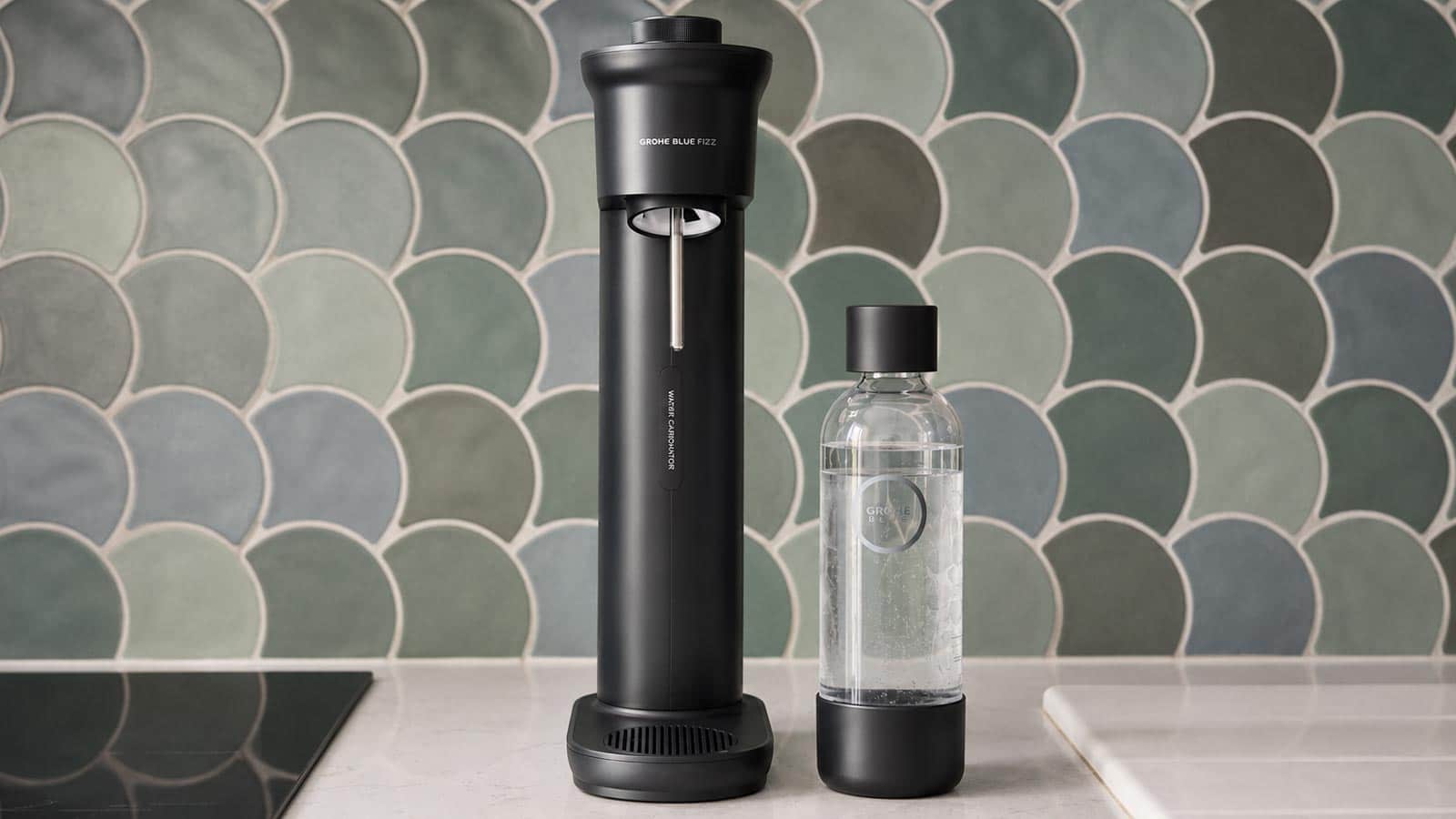Machine à eau gazeuse Grohe Blue Fizz Premium avec sa bouteille