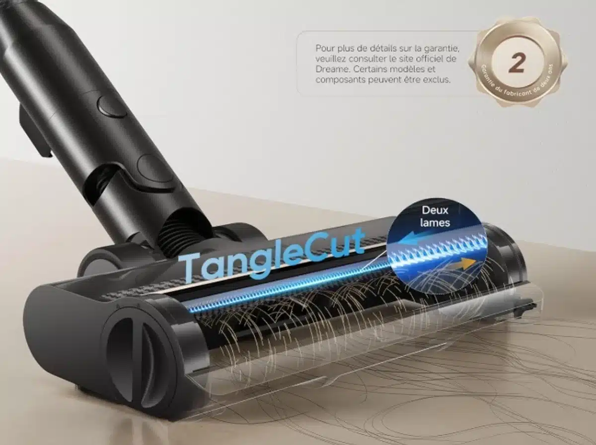 La brosse anti-noeuds du Dreame R20 Pro-A