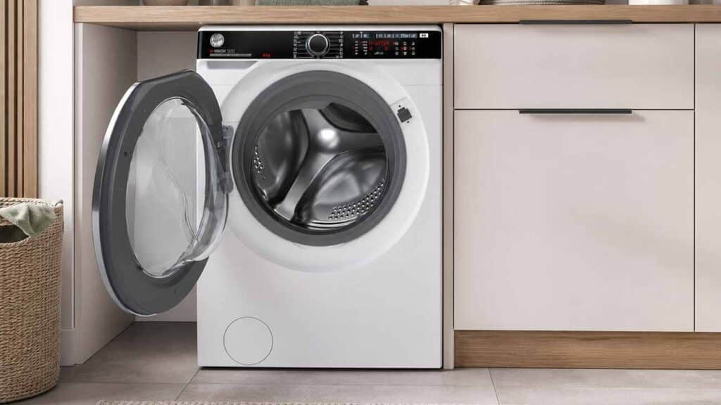 Lave-linge hublot connecté Hoover H-WASH 500 Professional blanc 9 kg en promotion sur Amazon pour les French Days.