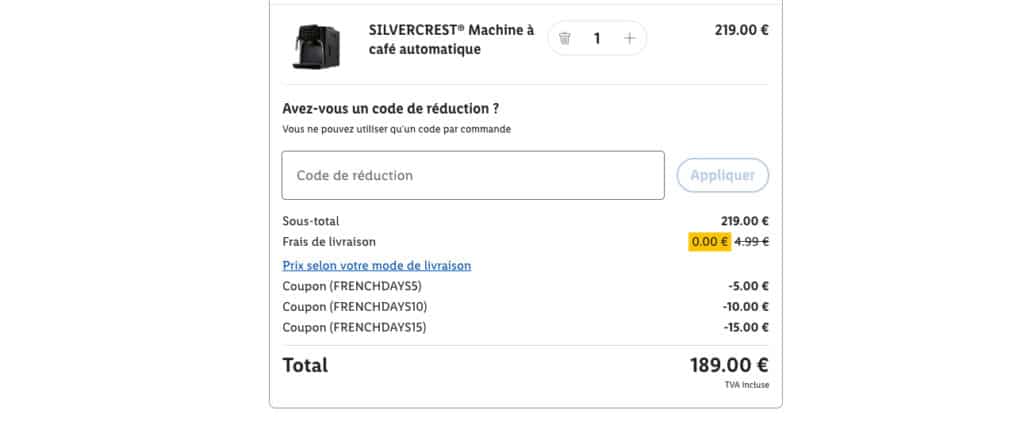La machine à café automatique Lidl Silvercrest en super promo pendant les French Days