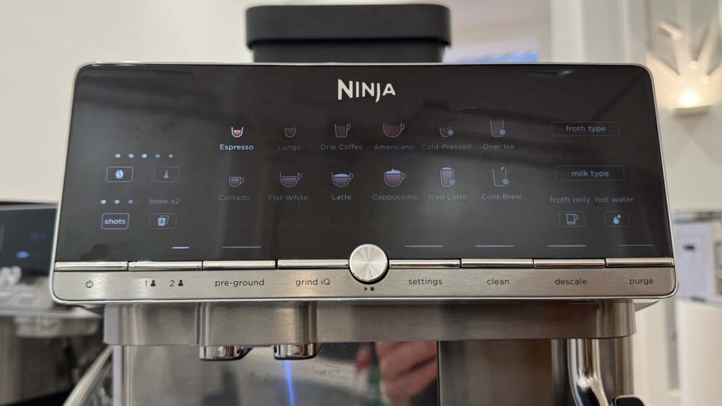 Panneau de commande tactile à touches sensitives Ninja Auto Barista Pro