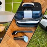 Montage des trois tests de la semaine avec l’airfryer Ninja Crispi Pro, la shampouineuse Rowenta Clean It Hot & Cold et le robot tondeuse Ecovacs Goat O600 RTK