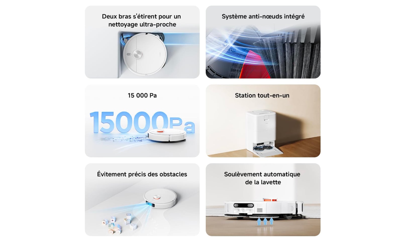 Aspirateur robot laveur de sols Xiaomi H50 Pro
