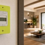 Compteur électrique Linky dans une maison, illustration de la hausse de la part réseau des tarifs de l’électricité au 1er août.