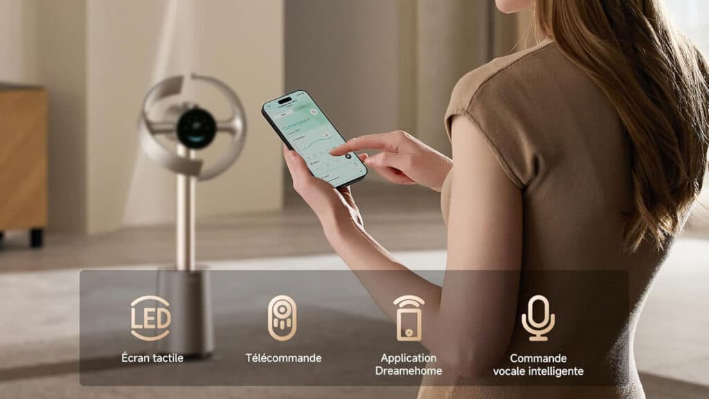 Dreame MF10 connecté et pilotable à distance depuis une application mobile
