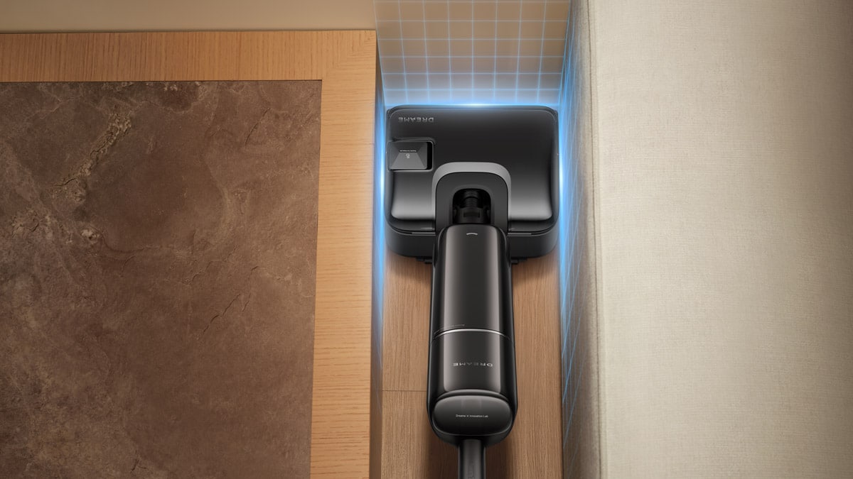 Dreame T14 Pro maniable autour des meubles dans une pièce encombrée