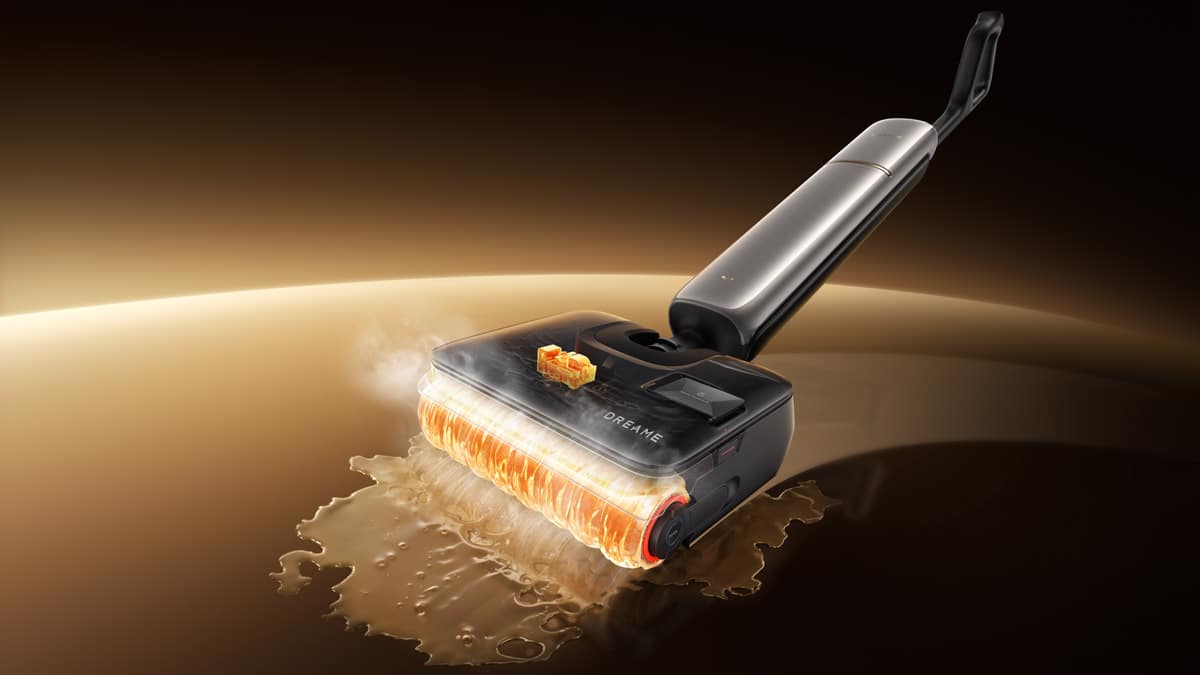 Dreame T15 Pro Heat lavant le sol à l’eau chaude