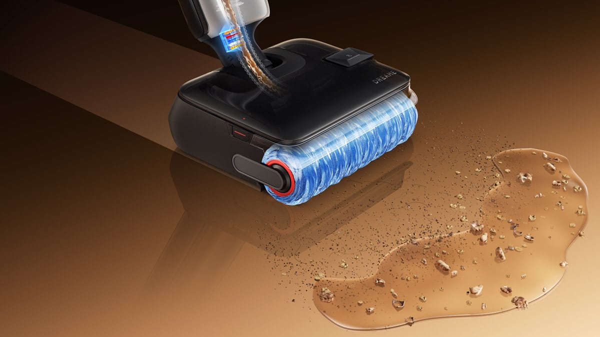 Dreame T15 Pro Heat lavant le sol à l’eau froide