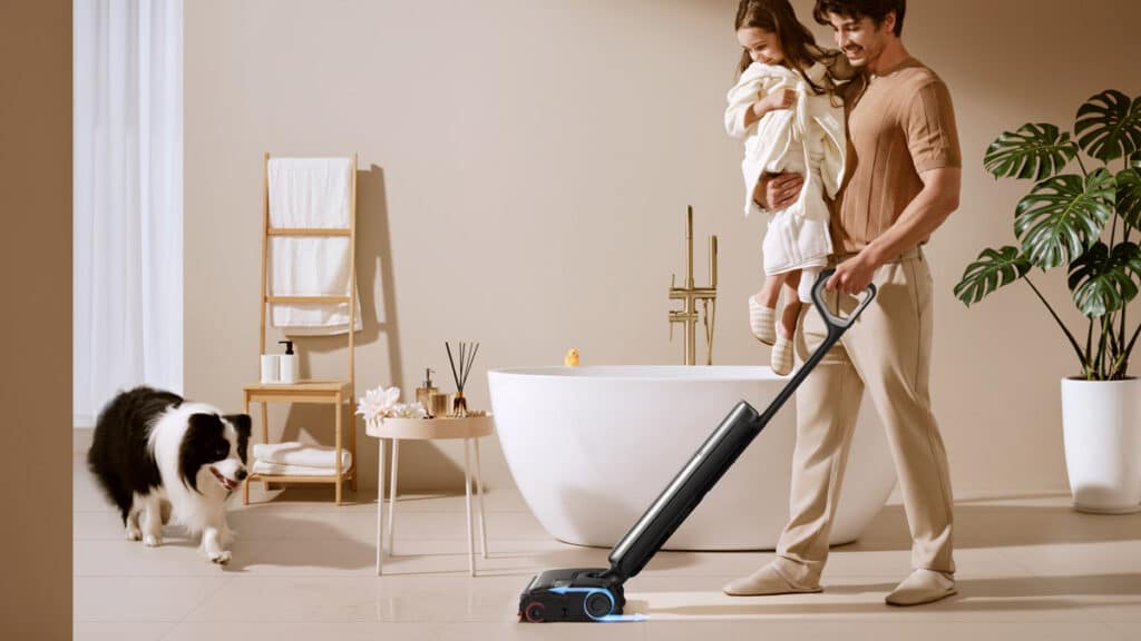 Dreame T16 Pro Heat avec motorisation GlideWheel pour faciliter les déplacements