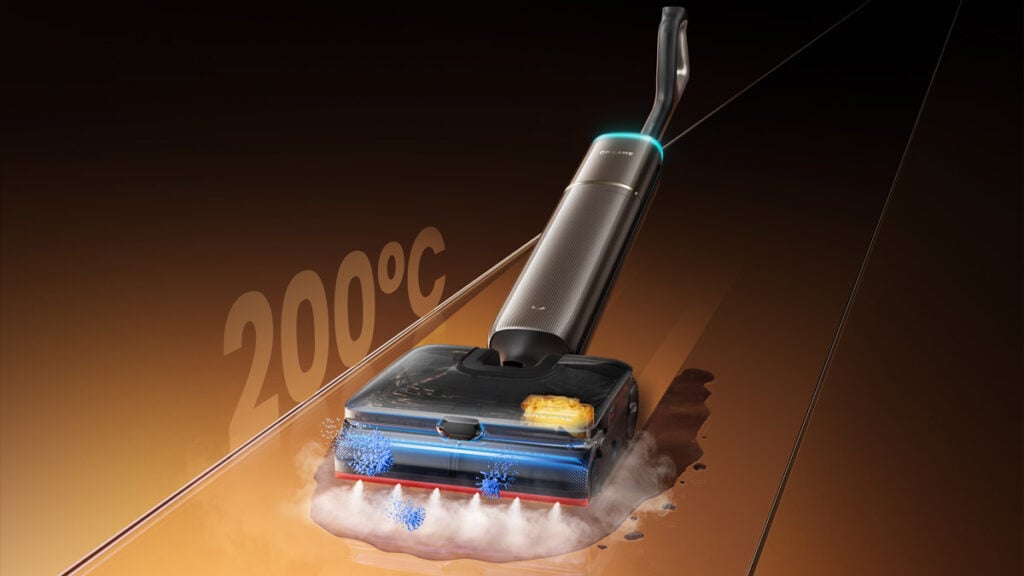 Nettoyage vapeur à 200 °C avec le Dreame T16 Pro Steam