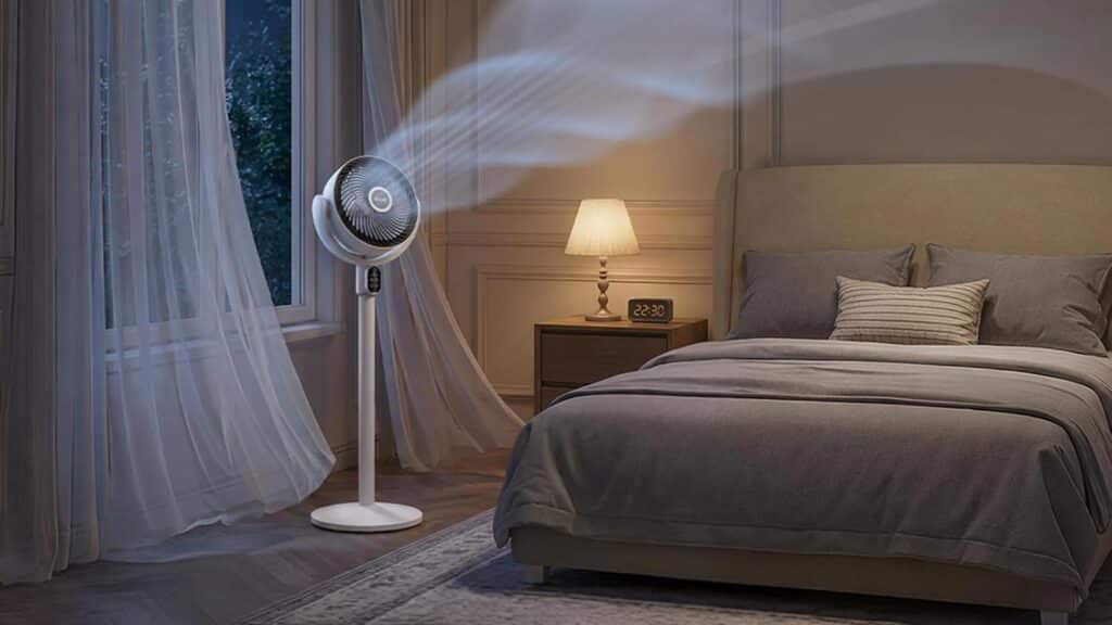 Commande du ventilateur Levoit depuis le panneau supérieur et la télécommande