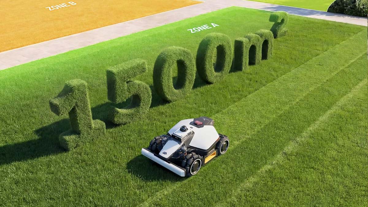 Le Mammotion Luba Mini 2 AWD 1500 tond jusqu’à 1500 m²