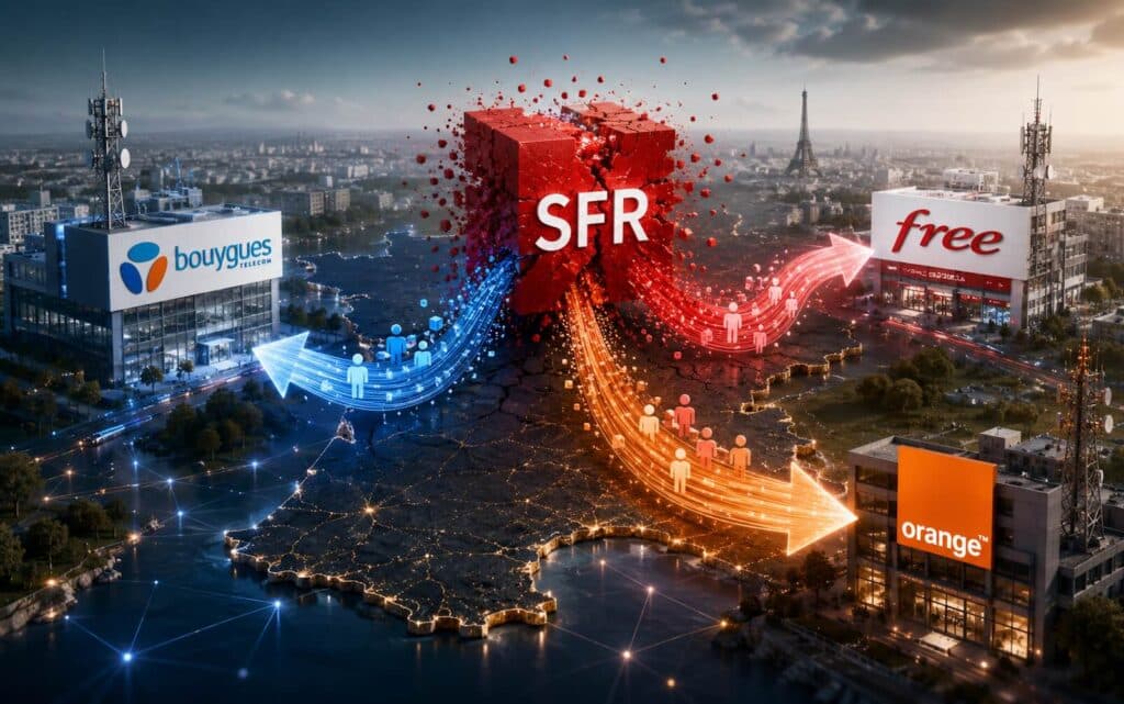Bouygues Telecom, Free et Orange s’accordent pour racheter SFR, un nouveau big bang dans les télécoms français