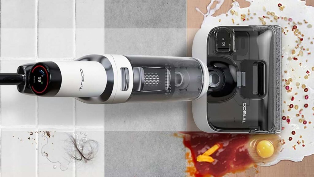 Tineco Floor One Stretch S6 adaptant automatiquement sa puissance selon la saleté