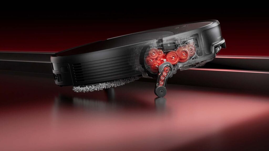 Technologie Roborock AdaptiLift sur un aspirateur robot