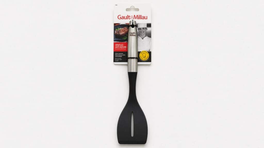 Spatule anti-rayure noire avec manche en inox concernée par un rappel national