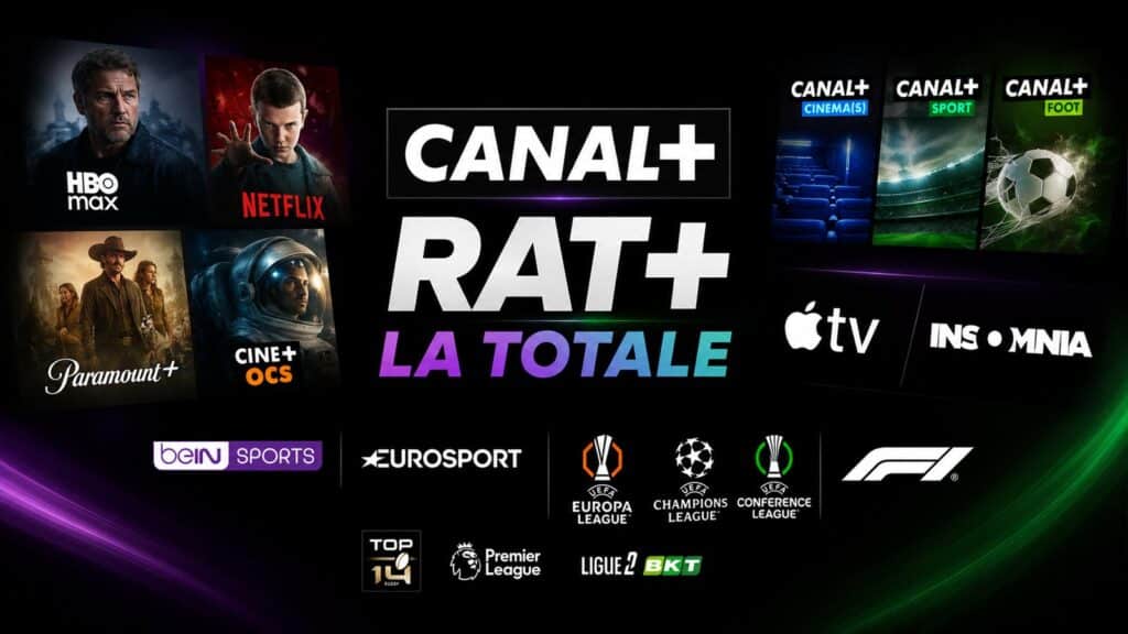Offre CANAL+ RAT+ La Totale avec streaming et sport