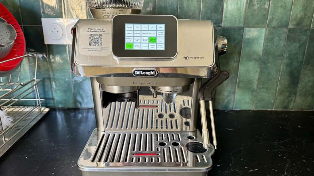Delonghi Specialista Touch Menu Technique © Labo Maison