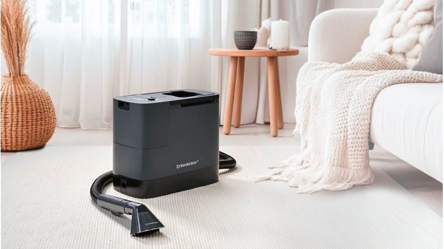 Lidl Silvercrest Appareil de nettoyage sans fil pour tapis et tissus d’ameublement