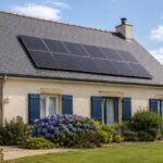 Panneaux solaires sur le toit d’une maison