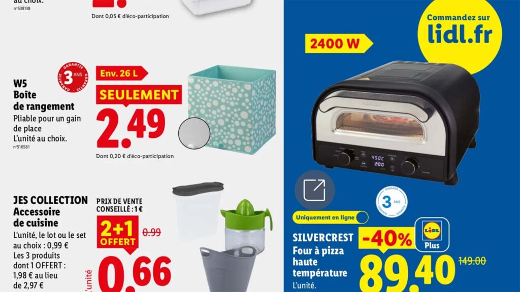 Promo Lidl Four à pizza électrique