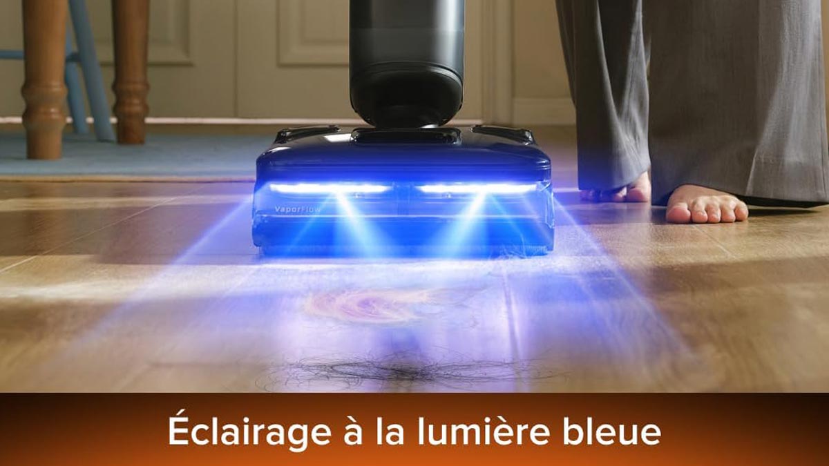 Éclairage LED du sol du Roborock F25 Steam